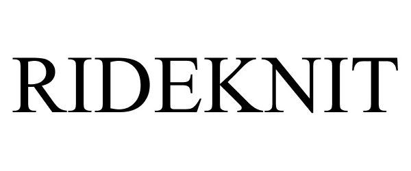 Trademark Logo RIDEKNIT