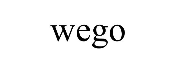Trademark Logo WEGO