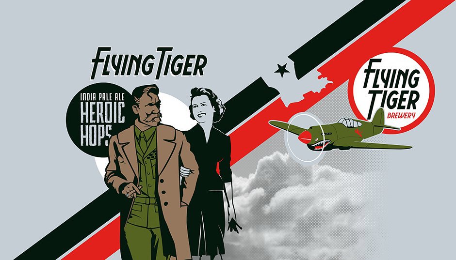  INDIA PALE ALE HEROIC HOPS IPA FLYING TIGER BREWERY