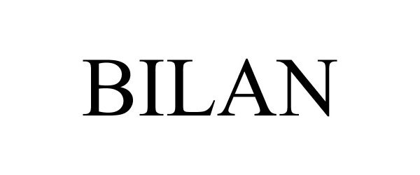 Trademark Logo BILAN
