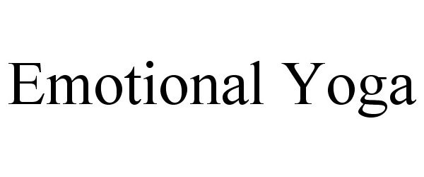 Trademark Logo EMOTIONAL YOGA