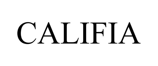 Trademark Logo CALIFIA