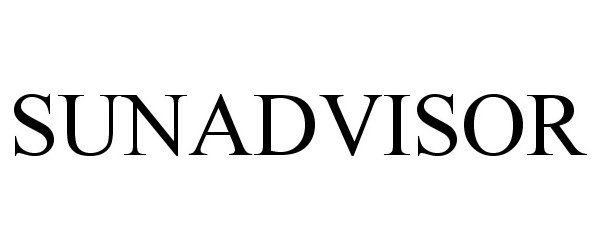 Trademark Logo SUNADVISOR