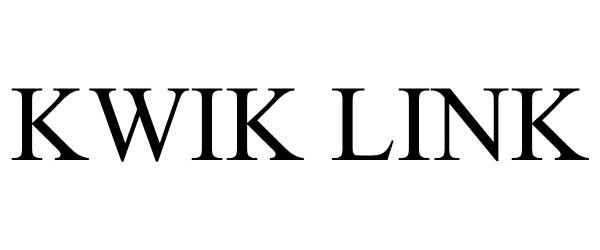 Trademark Logo KWIK LINK