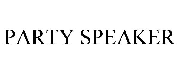 Trademark Logo PARTY SPEAKER