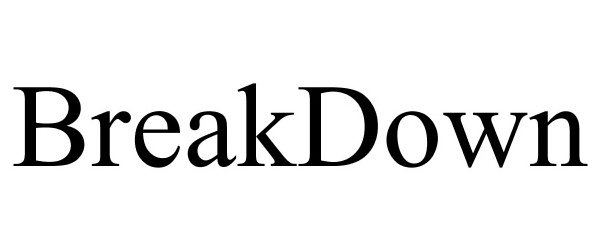 Trademark Logo BREAKDOWN