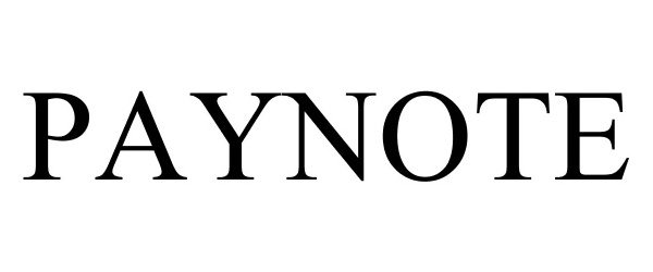 Trademark Logo PAYNOTE