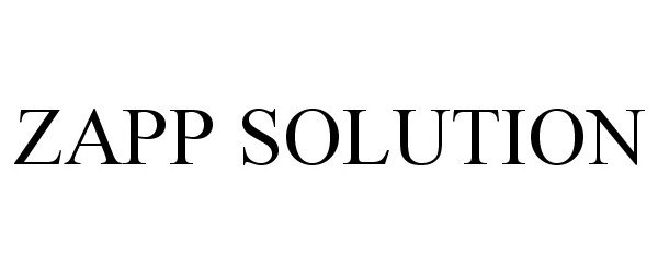  ZAPP SOLUTION