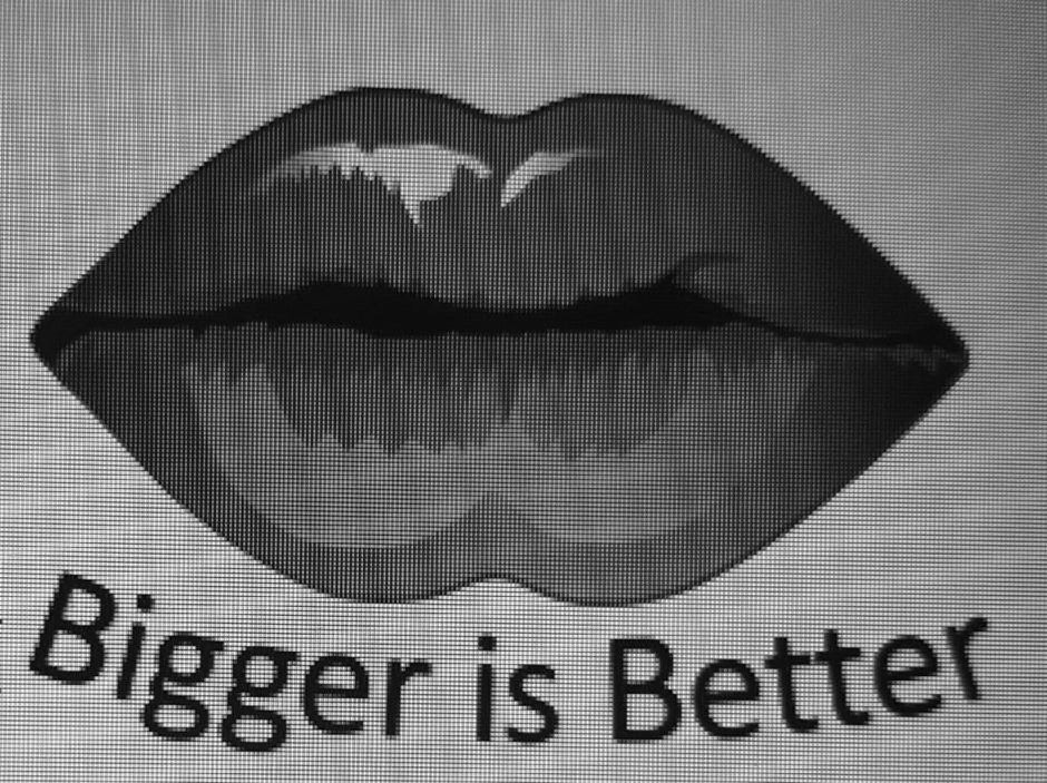 Trademark Logo BIGGER IS BETTER