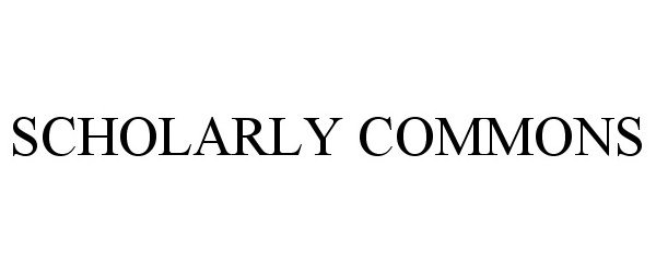 Trademark Logo SCHOLARLY COMMONS