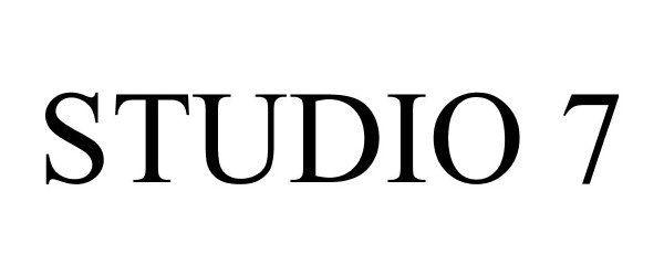 Trademark Logo STUDIO 7