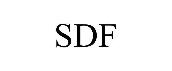 Trademark Logo SDF