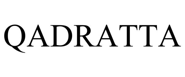 Trademark Logo QADRATTA