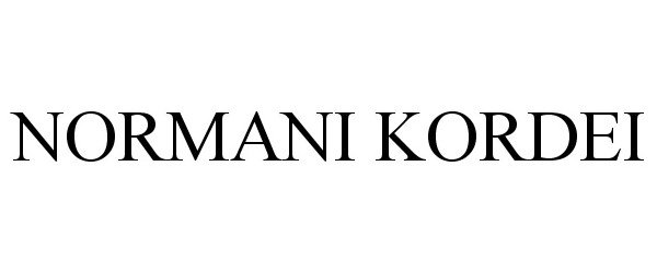 Trademark Logo NORMANI KORDEI