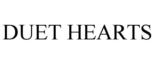 Trademark Logo DUET HEARTS