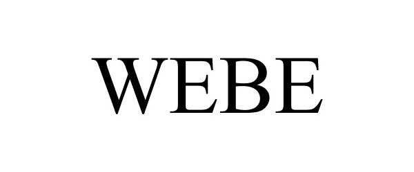Trademark Logo WEBE