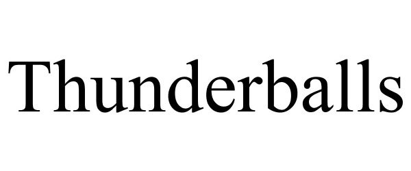 Trademark Logo THUNDERBALLS