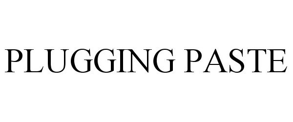 Trademark Logo PLUGGING PASTE