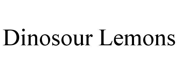 Trademark Logo DINOSOUR LEMONS