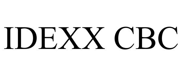 Trademark Logo IDEXX CBC