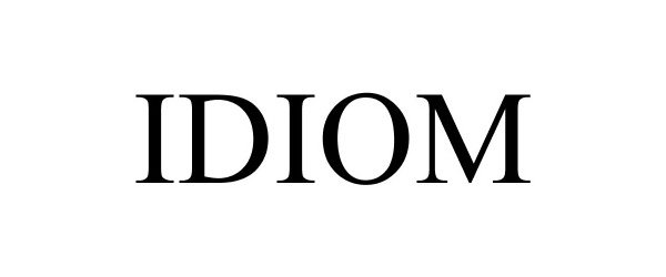 Trademark Logo IDIOM