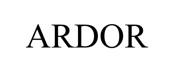 Trademark Logo ARDOR