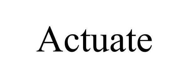 Trademark Logo ACTUATE