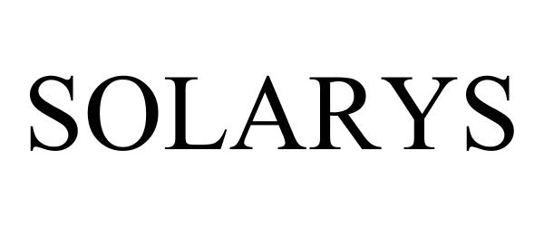 Trademark Logo SOLARYS