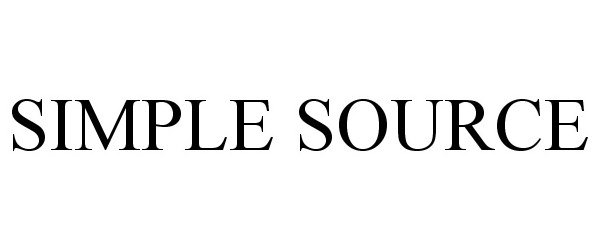 Trademark Logo SIMPLE SOURCE