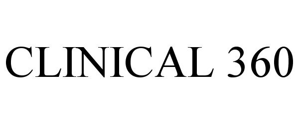 Trademark Logo CLINICAL 360