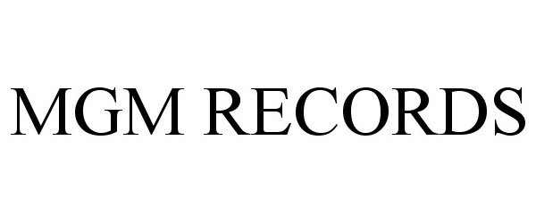 Trademark Logo MGM RECORDS