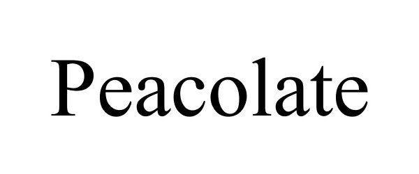 Trademark Logo PEACOLATE