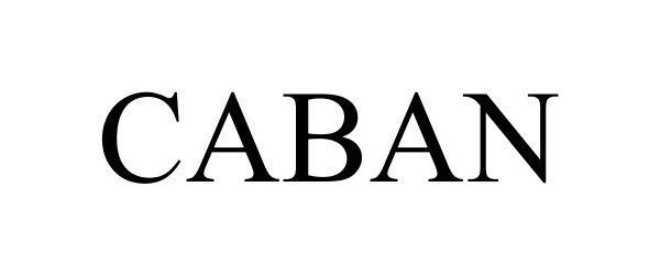 Trademark Logo CABAN