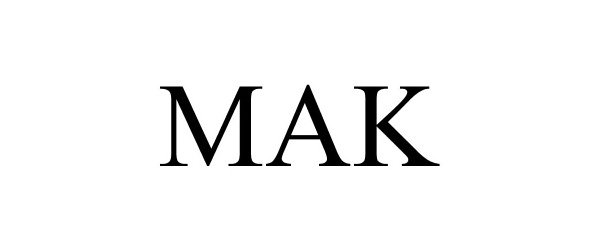 Trademark Logo MAK