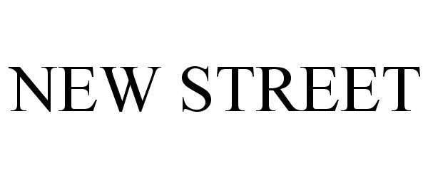Trademark Logo NEW STREET