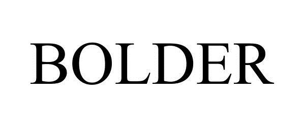Trademark Logo BOLDER