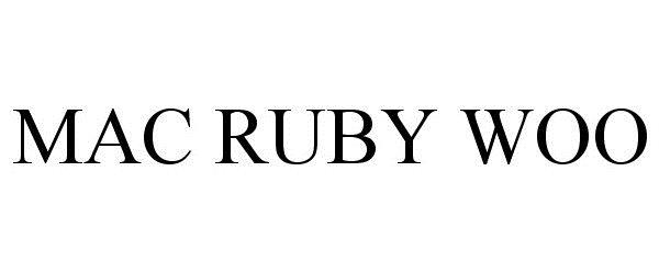 Trademark Logo MAC RUBY WOO