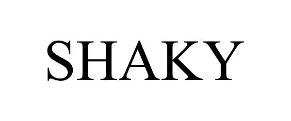 Trademark Logo SHAKY