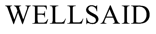 Trademark Logo WELLSAID