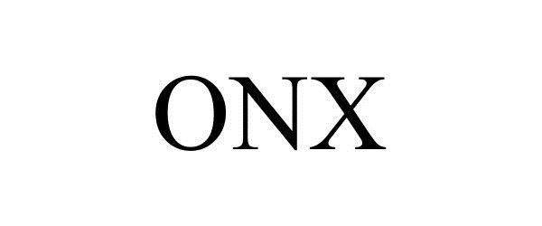 Trademark Logo ONX