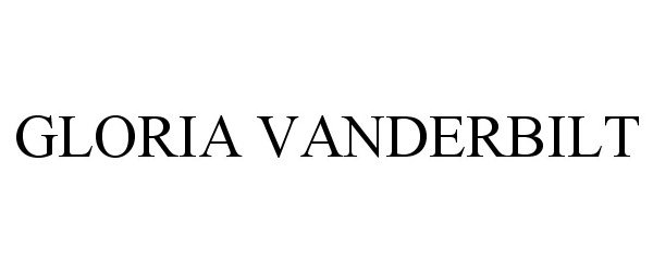 Trademark Logo GLORIA VANDERBILT