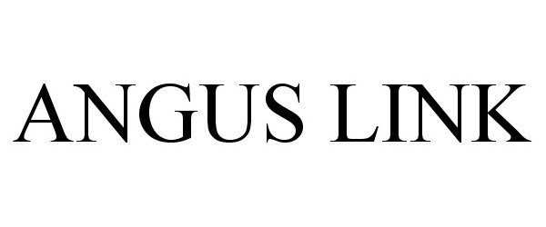 Trademark Logo ANGUS LINK