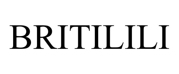 Trademark Logo BRITILILI