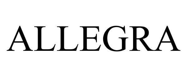 Trademark Logo ALLEGRA