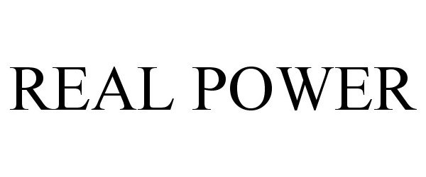 Trademark Logo REAL POWER
