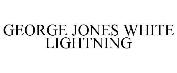  GEORGE JONES WHITE LIGHTNING