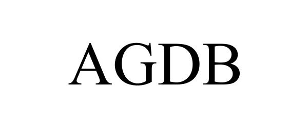 Trademark Logo AGDB