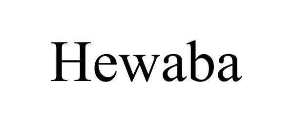 Trademark Logo HEWABA
