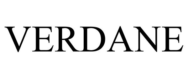 Trademark Logo VERDANE