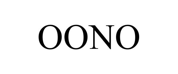 Trademark Logo OONO